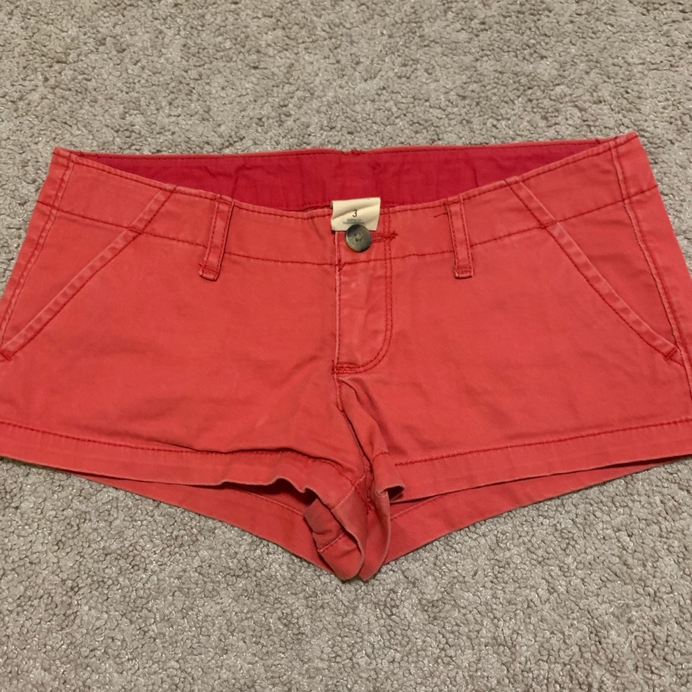 Coral Hollister Shorts